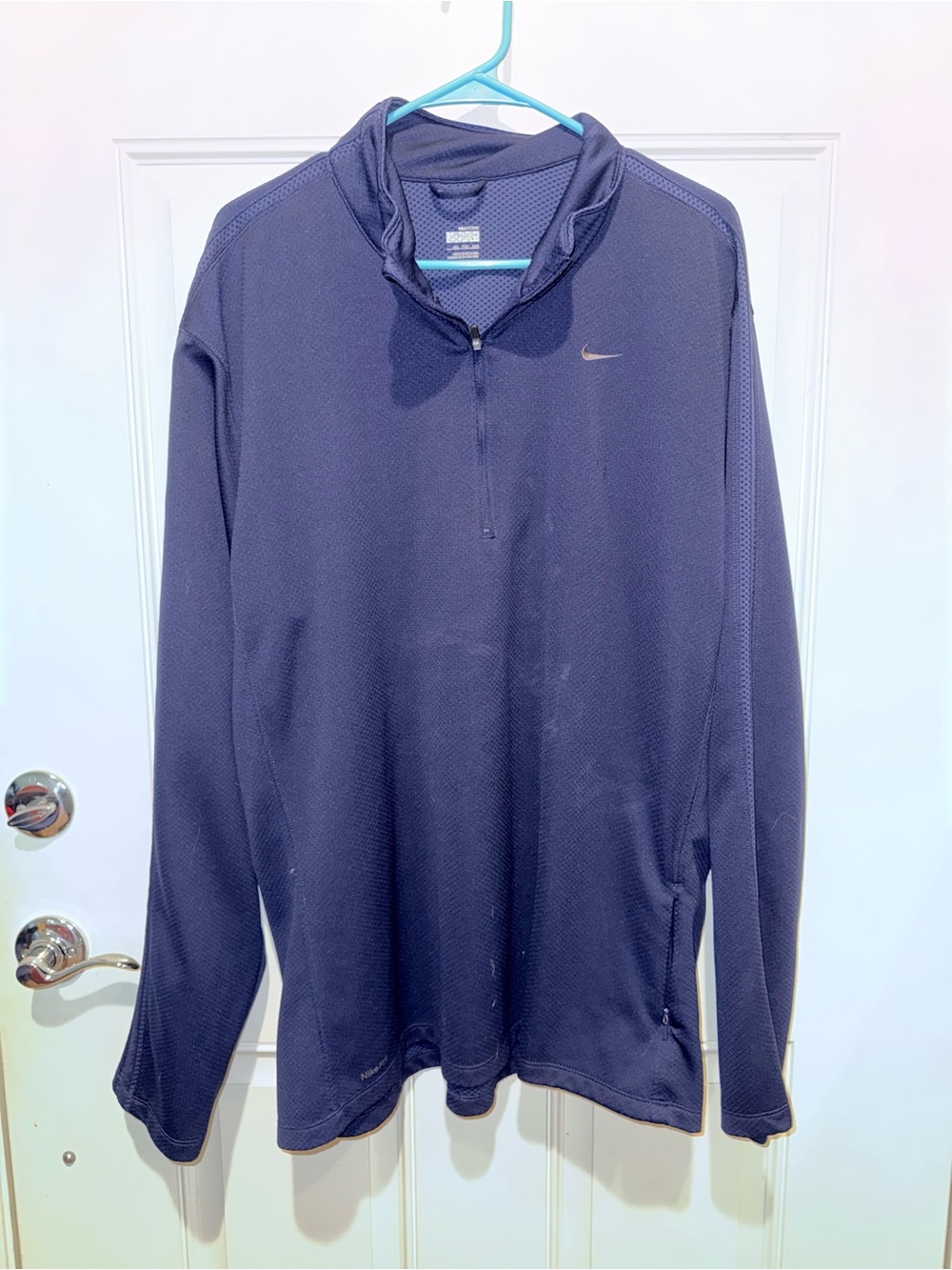 Nike Navy Blue Half-Zip Performance Pullover